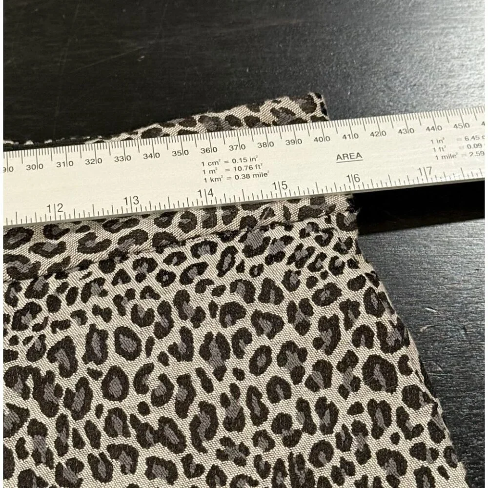 RACHEL ROY Gray Cheetah Animal Print Textured Cropped Agatha Pants Women's Sz 8 - Picture 10 of 12